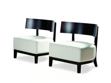 KANDY - Upholstered leather easy chair by Pacini & Cappellini - view 2